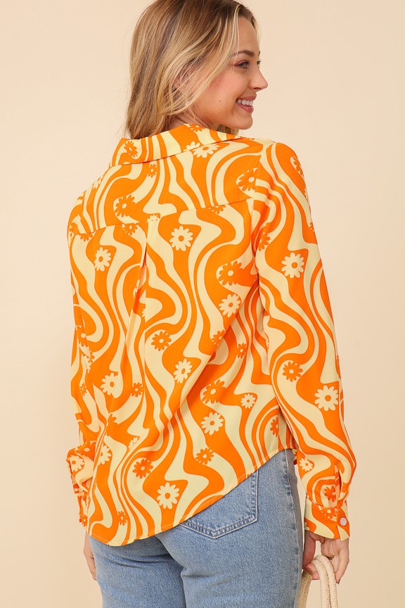 Sunshine State of Mind Button Up Blouse (S-L)