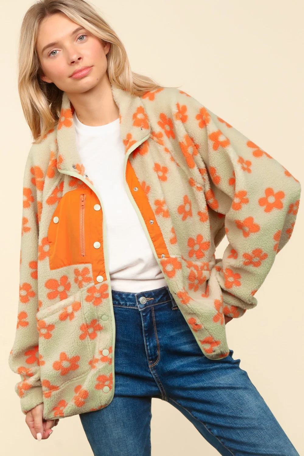 Hazy Daisy Fleece Jacket (S-3X)