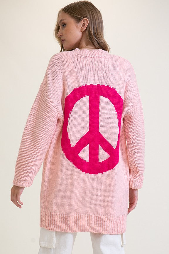 Peace & Love Cardigan (S-L)