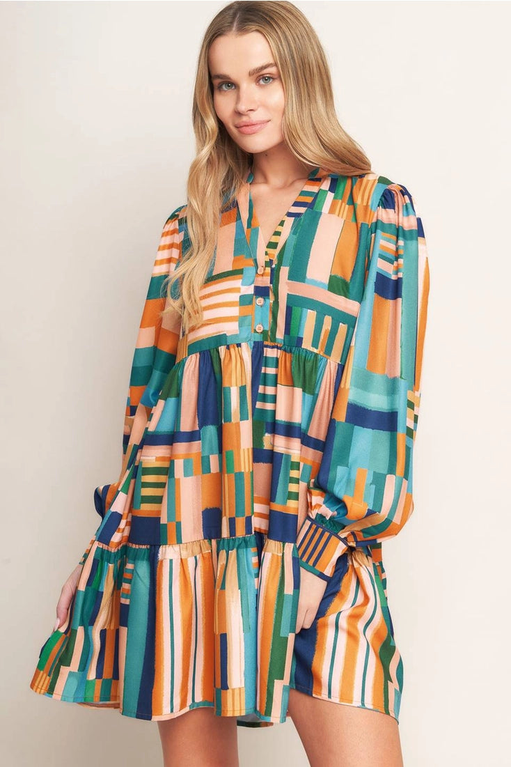 Harvest Harmony Mini Dress (S-L)