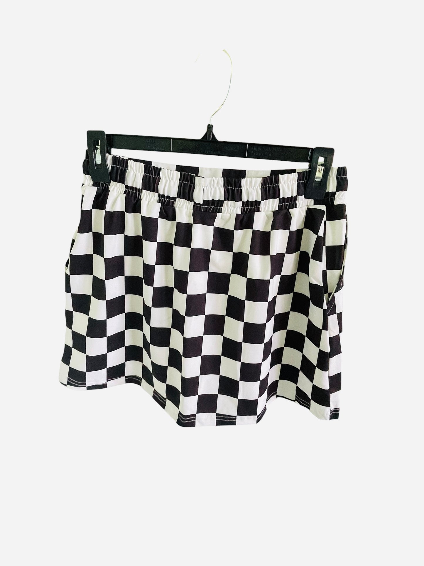 Classic Black & White Checkered Skort (S-XL)