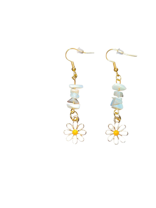 Hazy Daisy Opal Bloom Earrings
