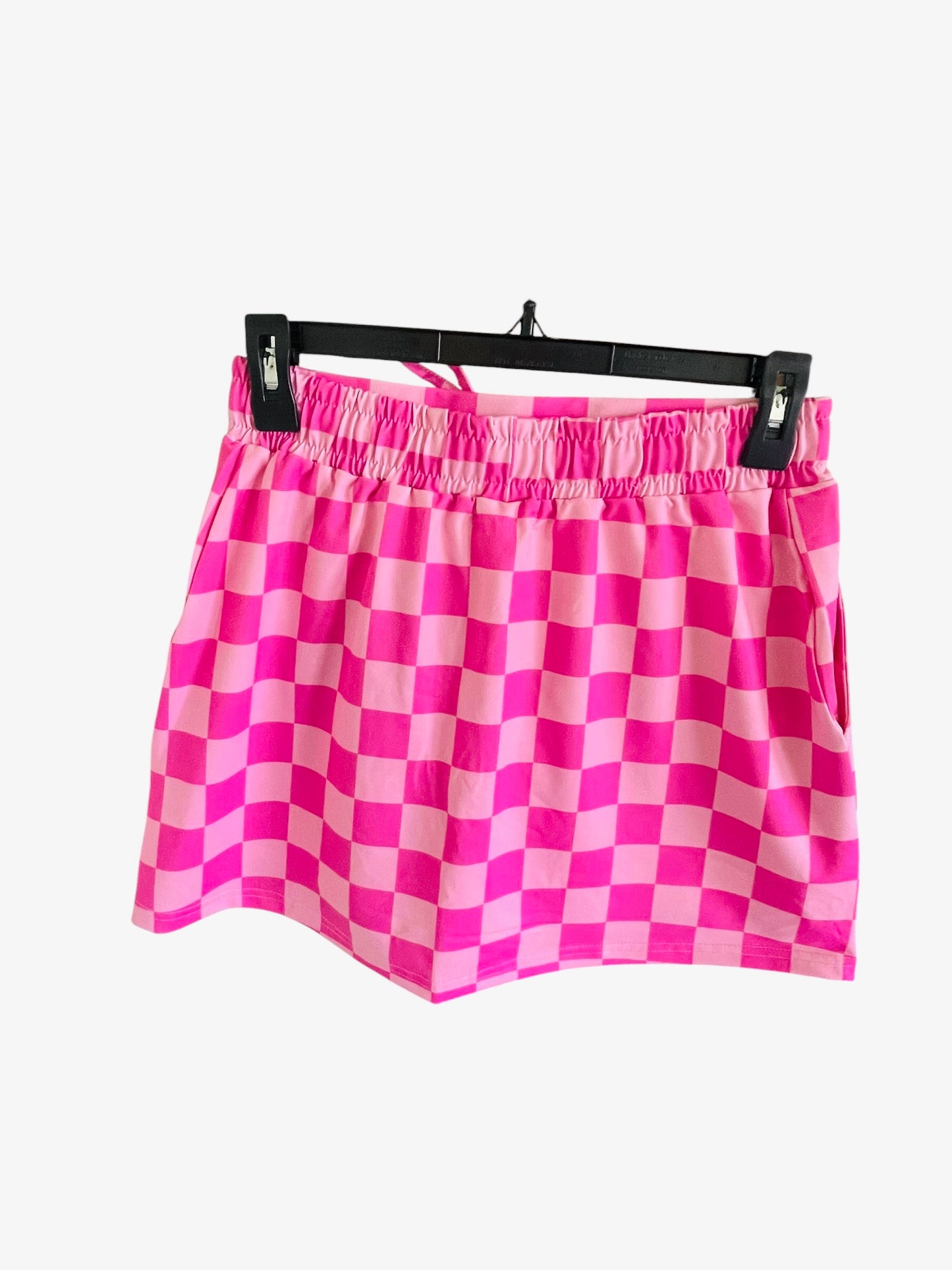 Bubblegum Pink Checkered Skort (S-XL)