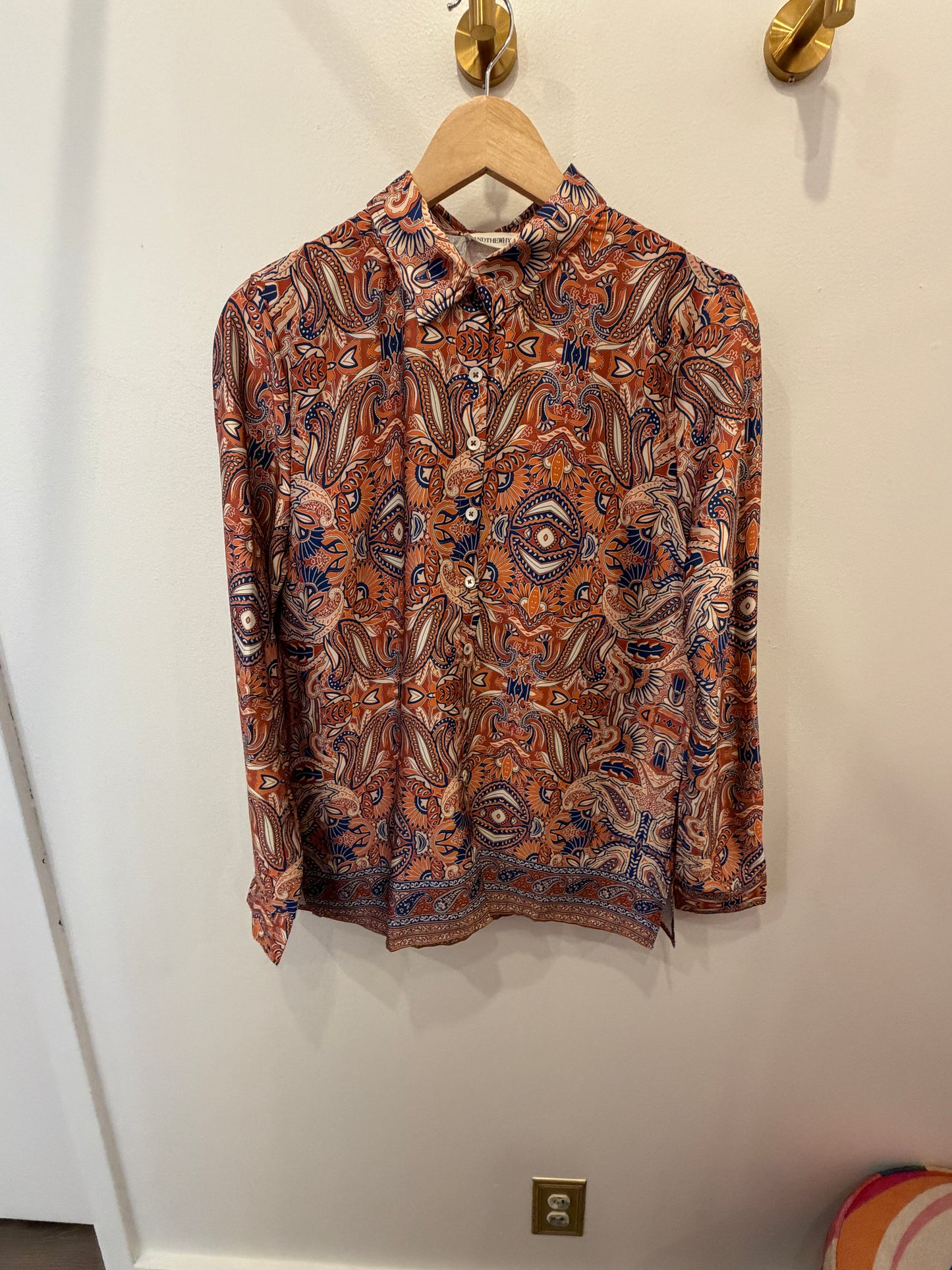Retro Revival Paisley Button-Up (S-XL)