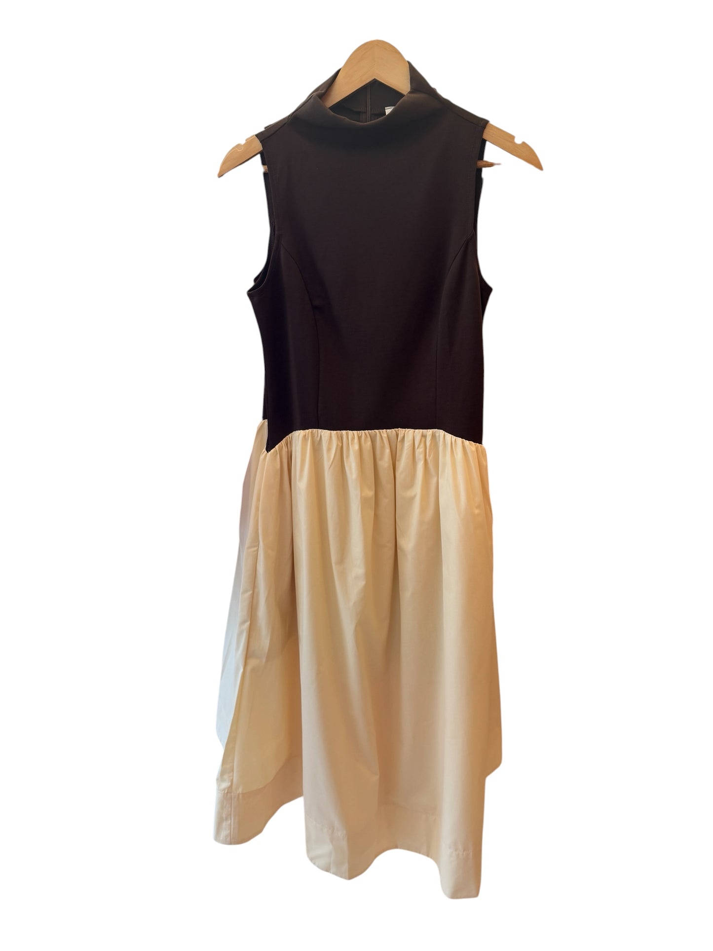 Sunday In The City Chocolate and Cream Midi Dress (S-L)