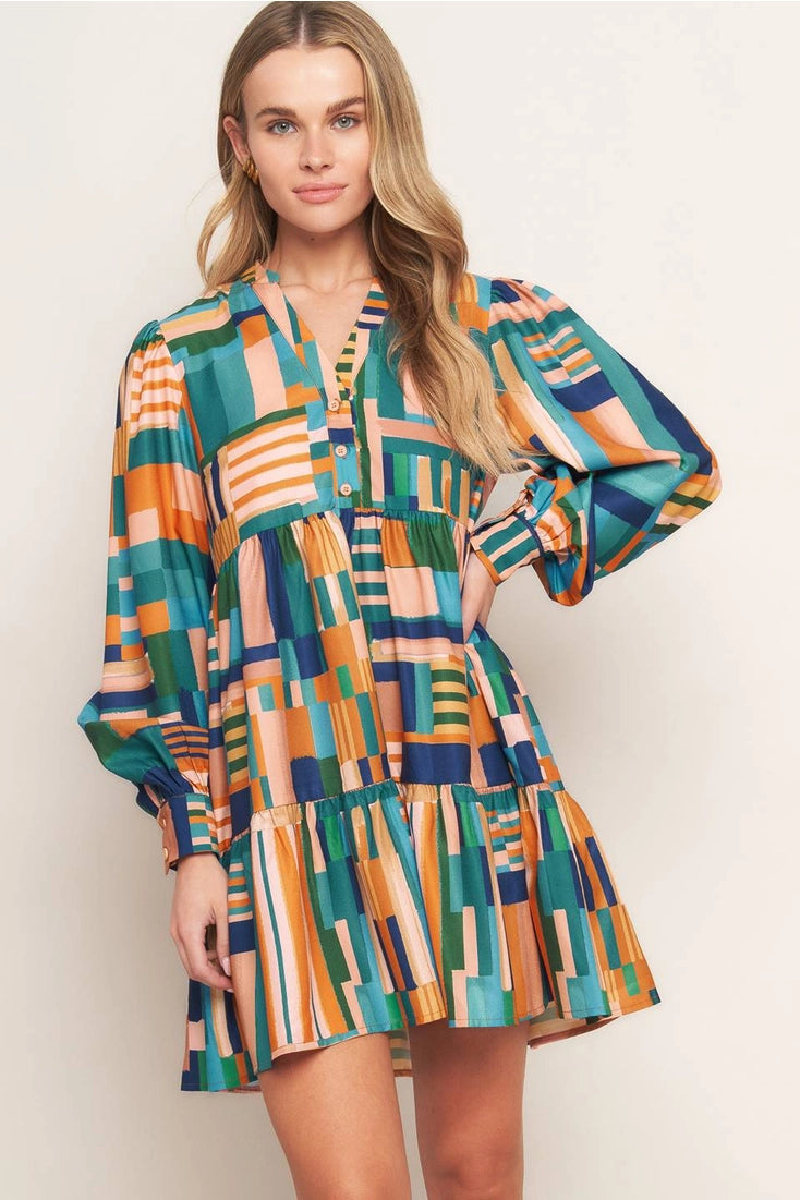 Harvest Harmony Mini Dress (S-L)