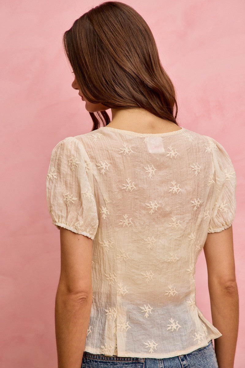 Ivory Lace Heirloom Blouse (S-XL)