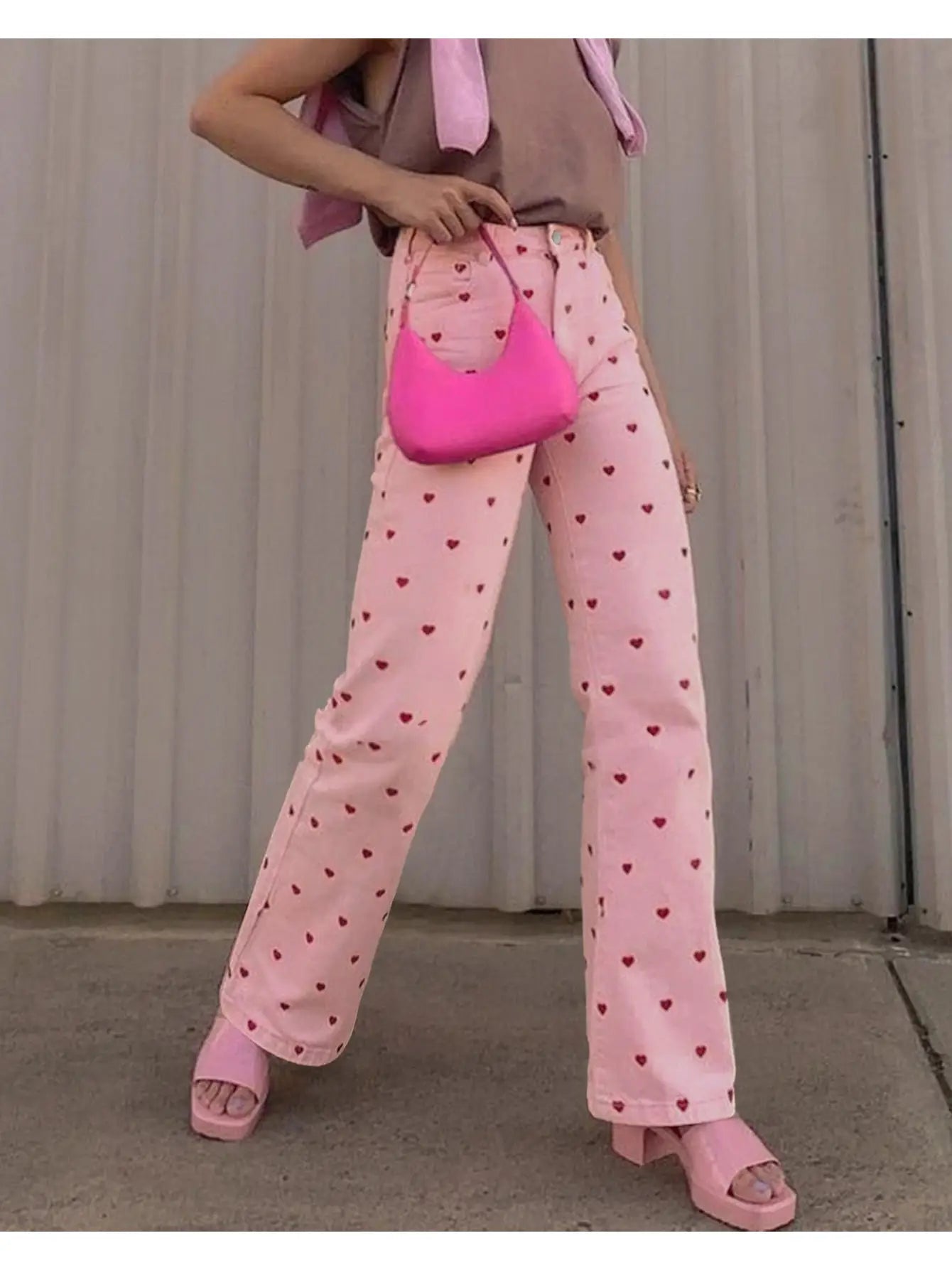 Heartbreaker Pink Straight Leg Pants (S-2X)