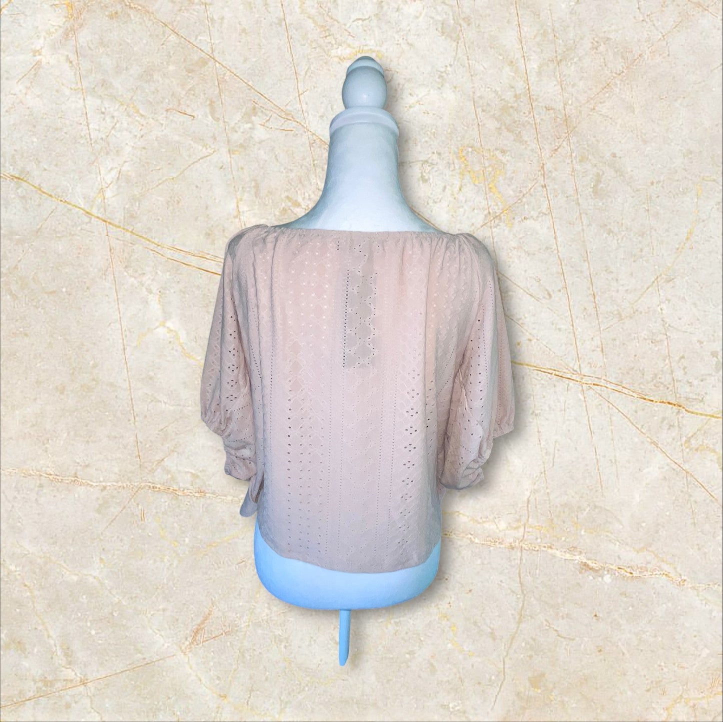 Eyelet Elegance Top (1X-3X)