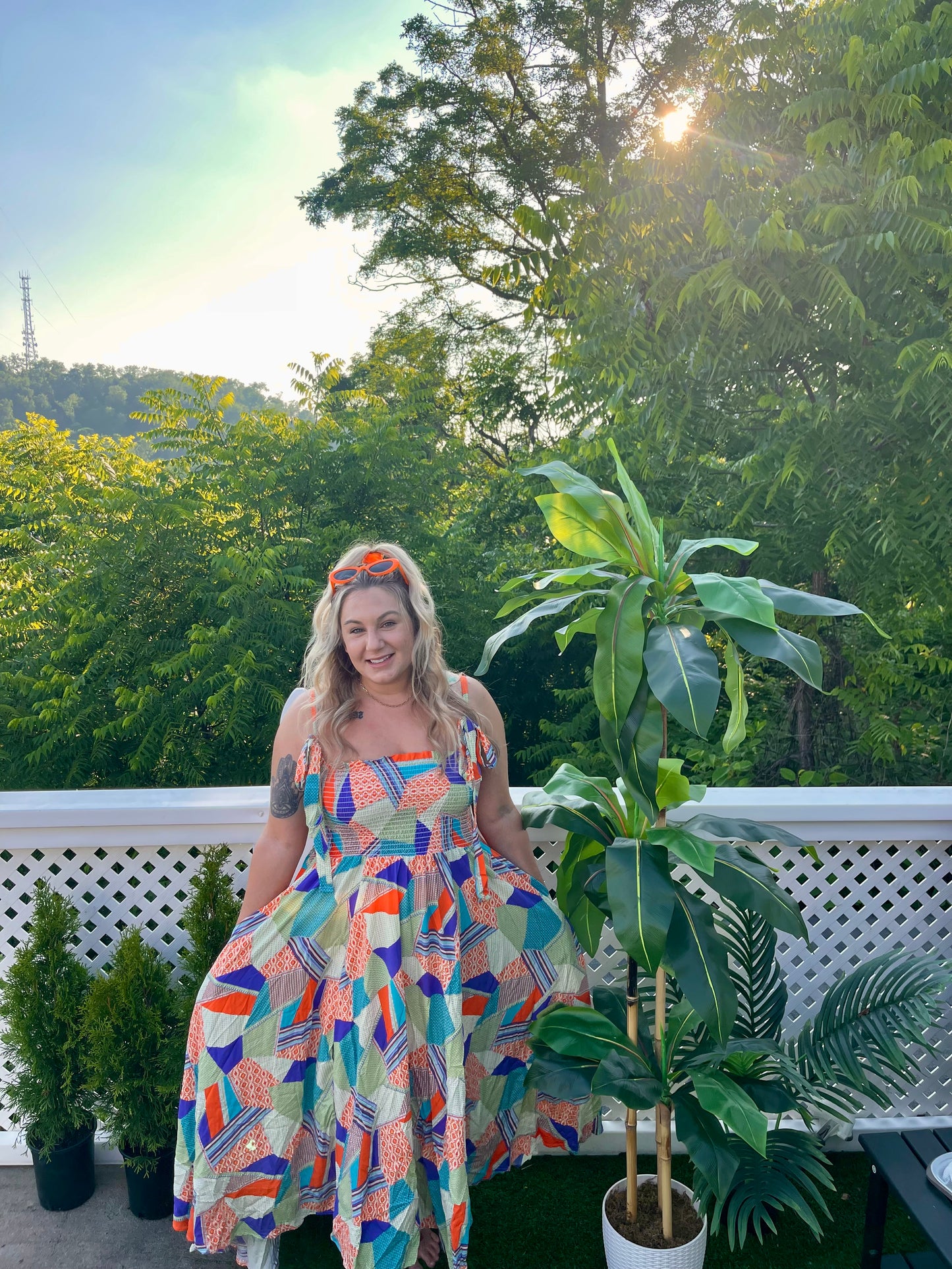 Boho Breeze Patchwork Dress (S-3X)