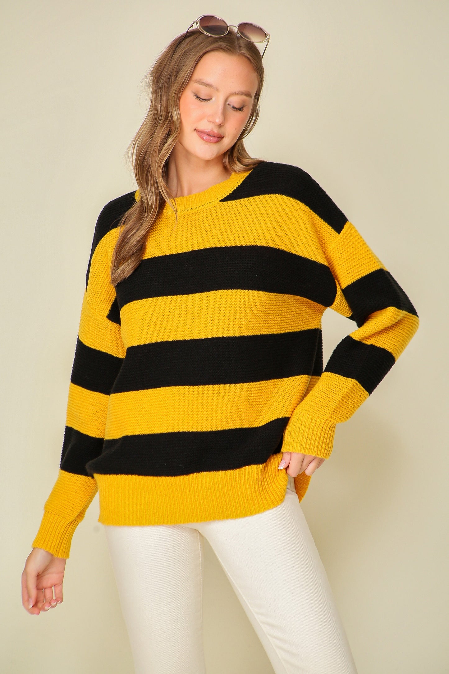 PGH Vibes Chunky Striped Sweater