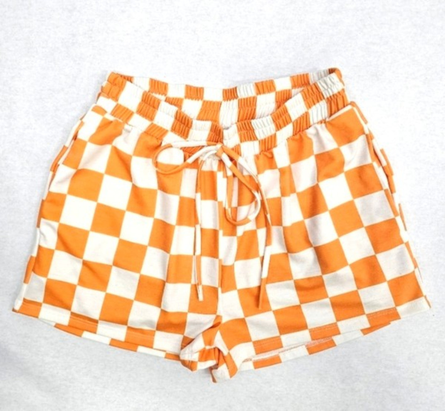 Tangerine Dream Checkered Lounge Shorts (S-3X)