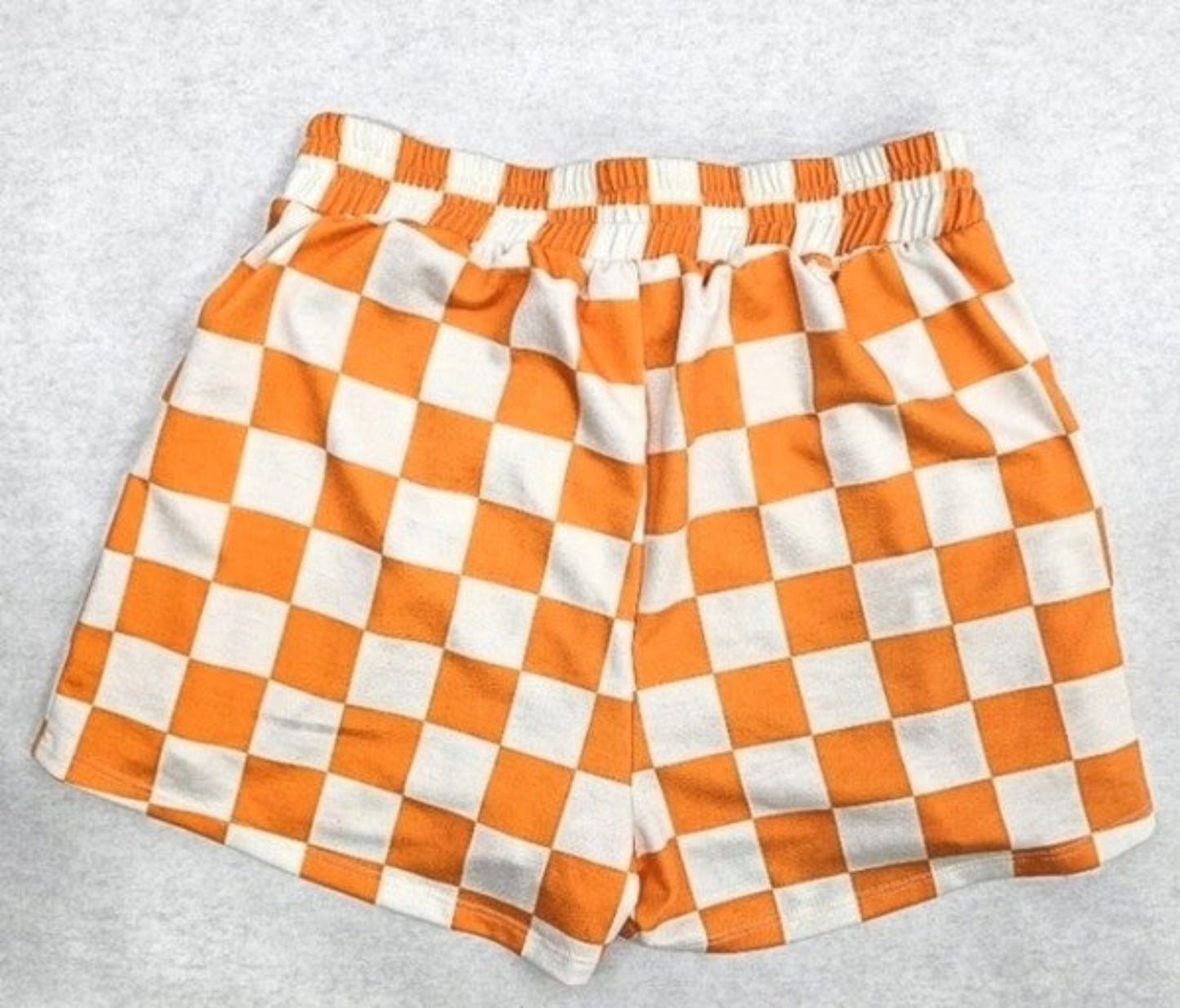 Tangerine Dream Checkered Lounge Shorts (S-3X)