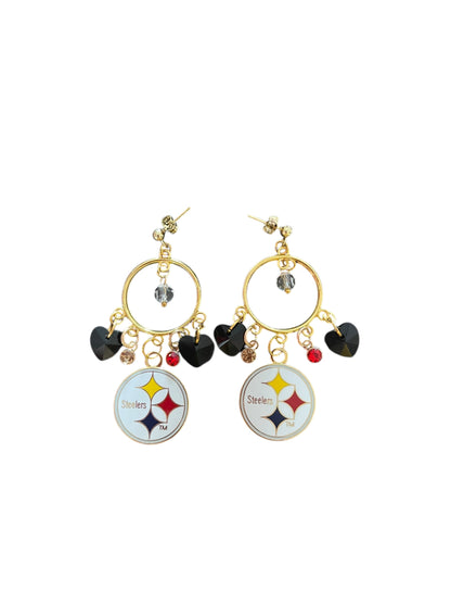 Steel City Sparkle Hoops