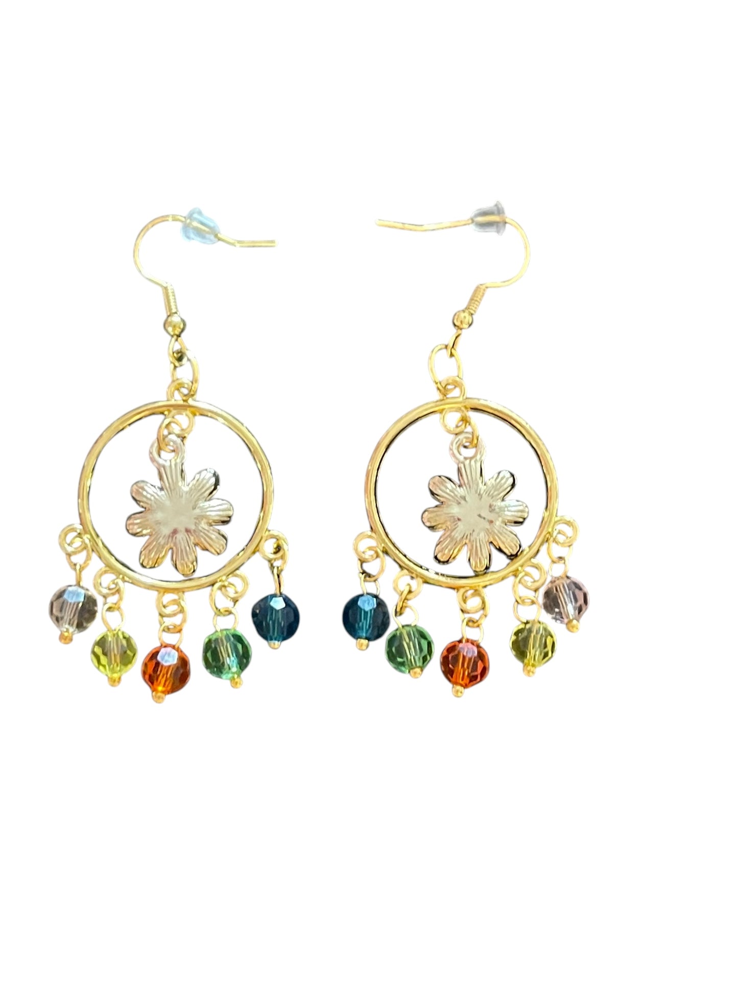 Hazy Daisy Rainbow Bloom Earrings