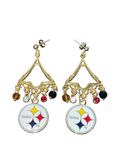 Golden Triangle Sparkle Earrings