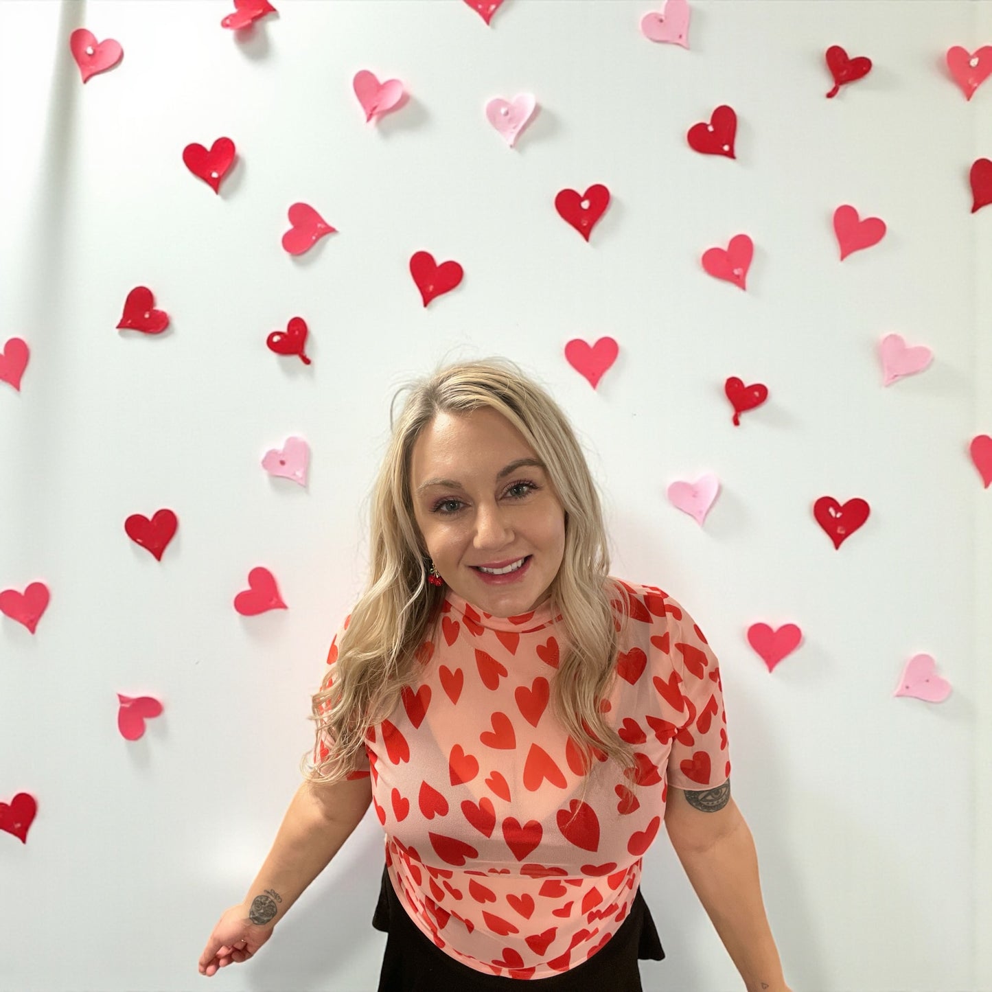 Love All Over Mesh Top (S-3X)