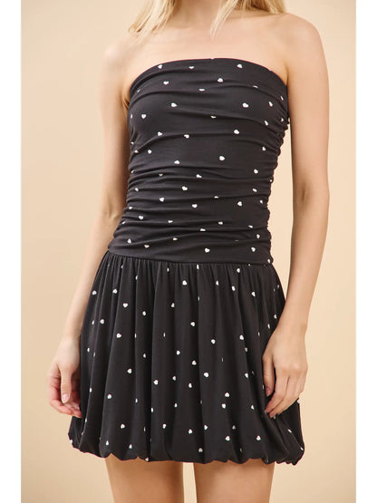 Crushing On You Heart Bubble Dress (S-L)
