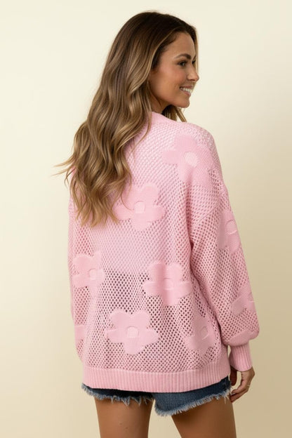 Bubblegum Hazy Daisy Dream Cardigan (S-3X)