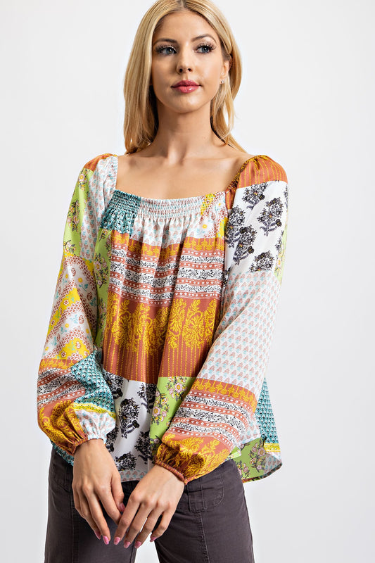 Bohemian Daydream Long Sleeve Top (S-L)