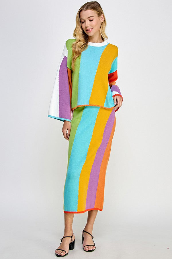 Colorwave Strip Knit Set (S-L)