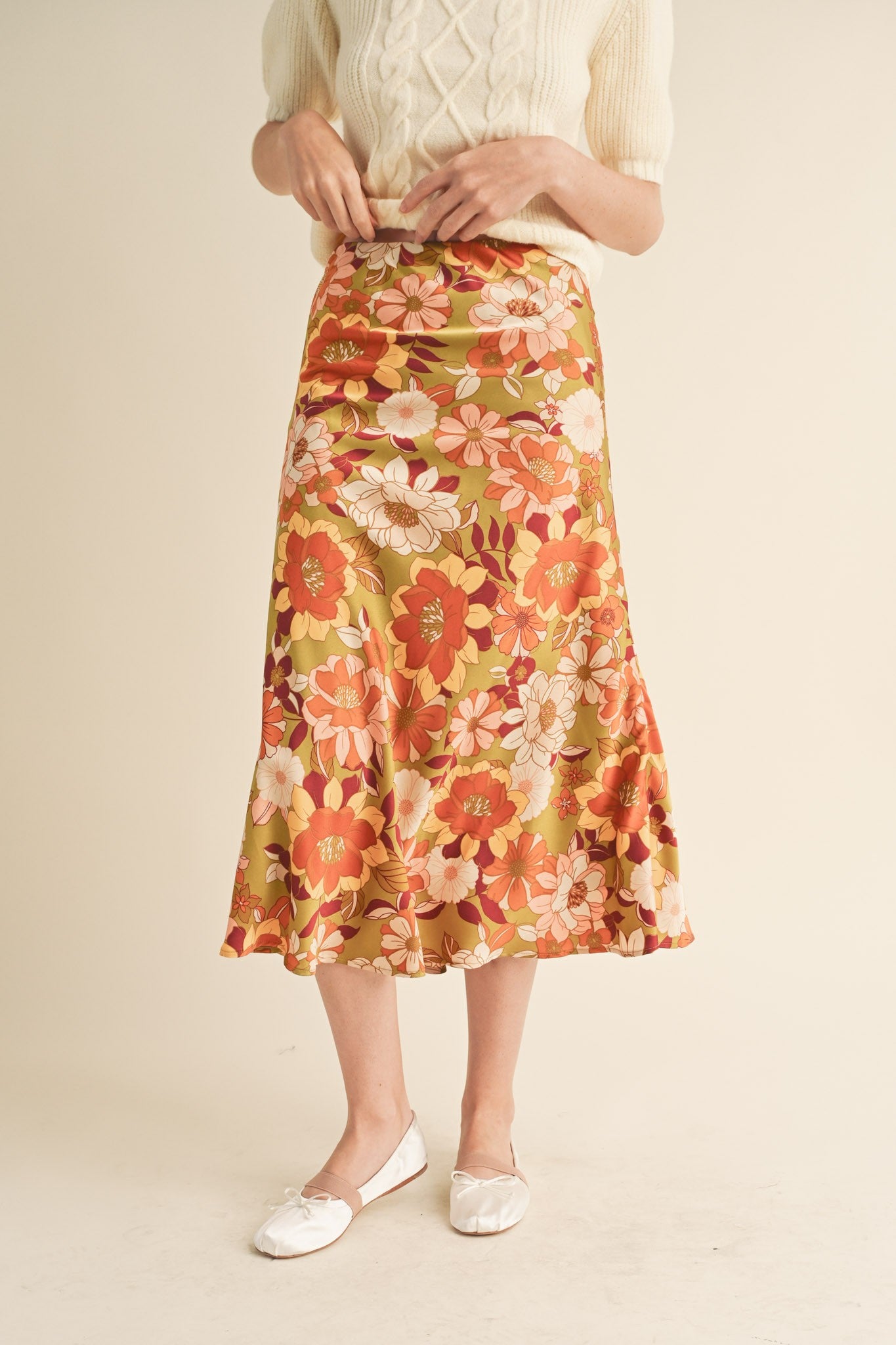 Harvest Bloom Midi Skirt (S-L)