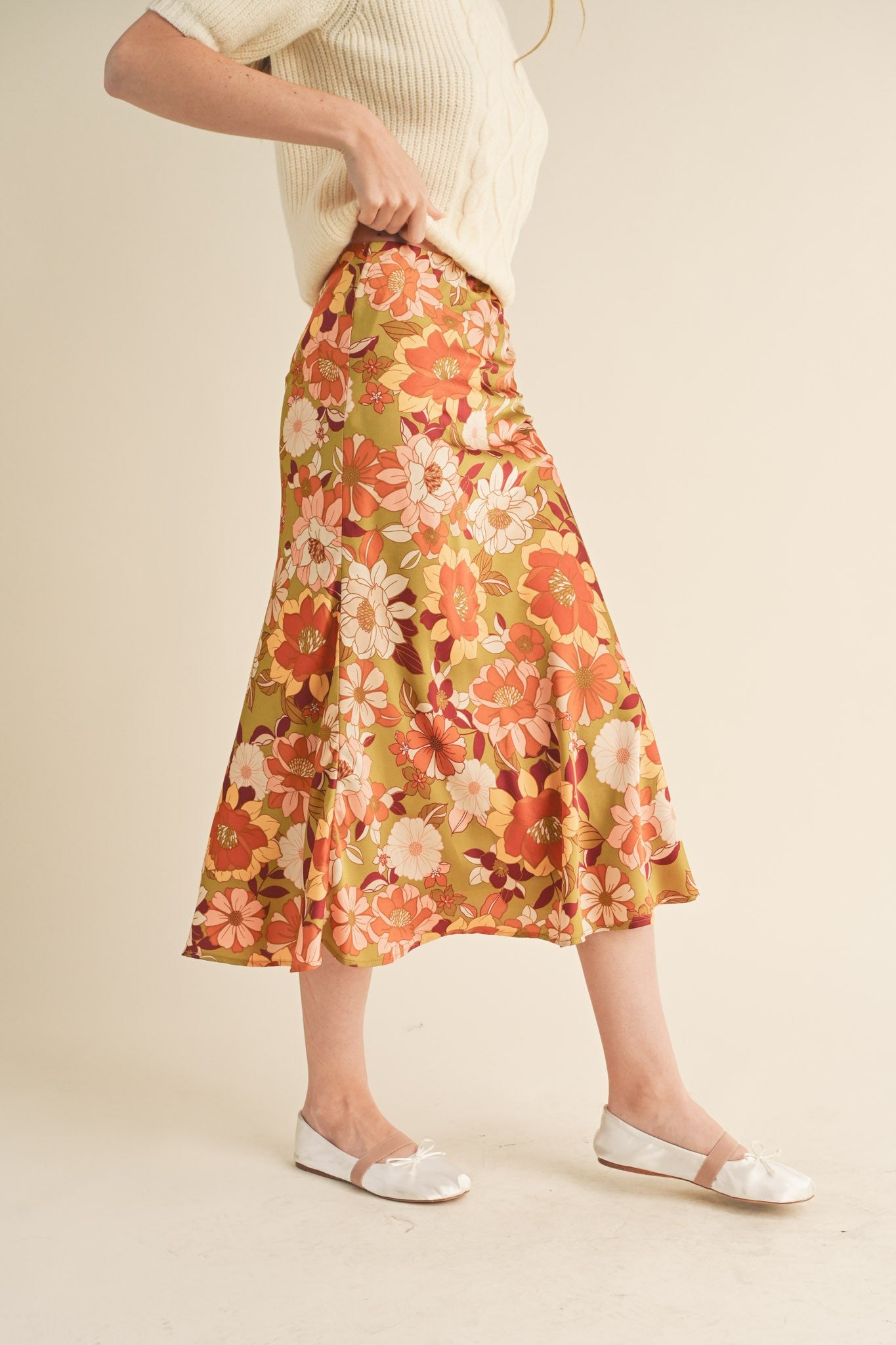 Harvest Bloom Midi Skirt (S-L)