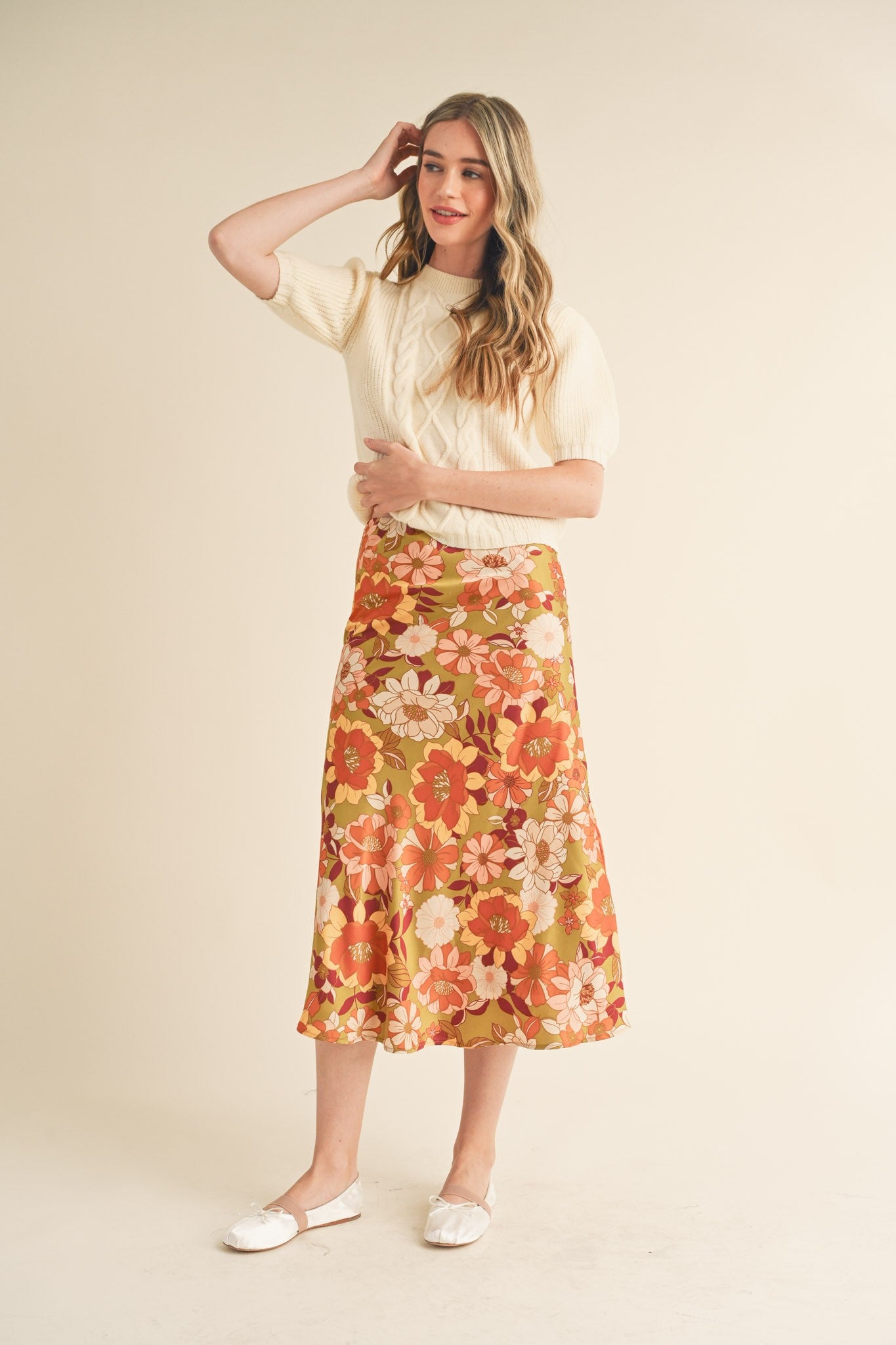 Harvest Bloom Midi Skirt (S-L)