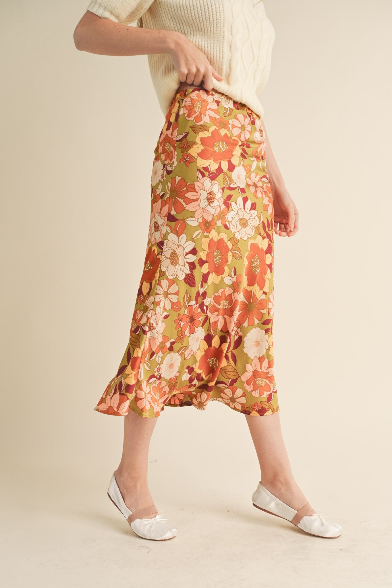 Harvest Bloom Midi Skirt (S-L)