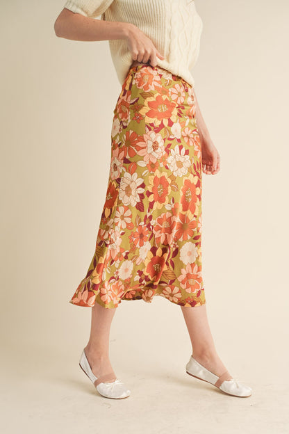 Harvest Bloom Midi Skirt (S-L)
