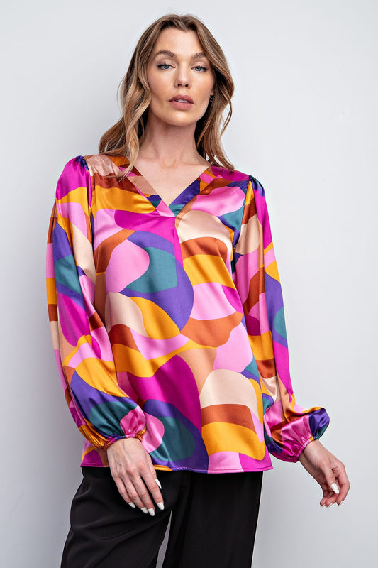 Autumn Sunset Blouse (S-L)