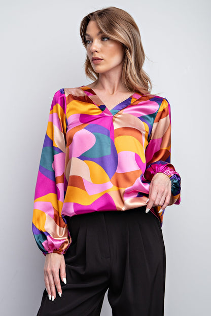 Autumn Sunset Blouse (S-L)