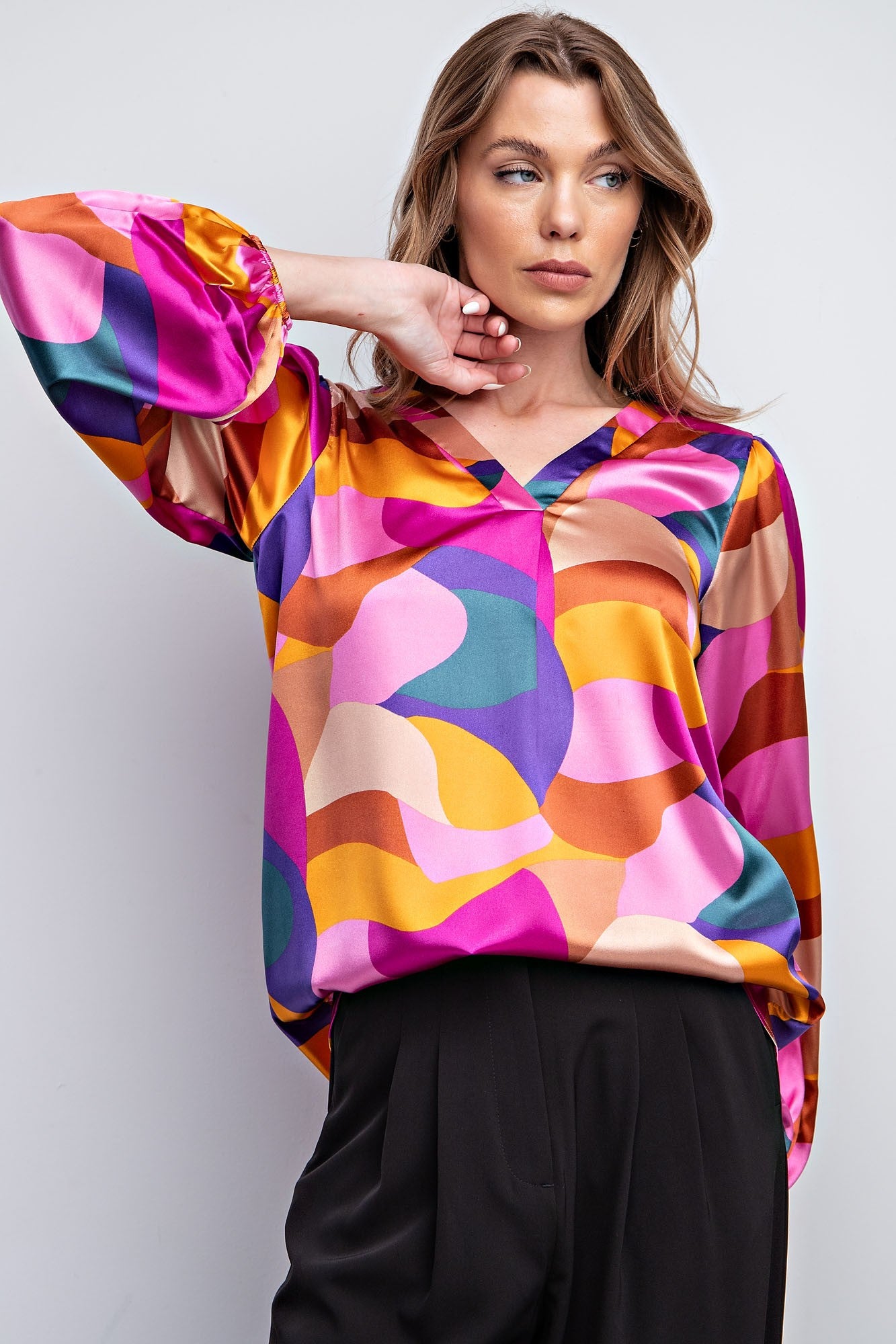 Autumn Sunset Blouse (S-L)