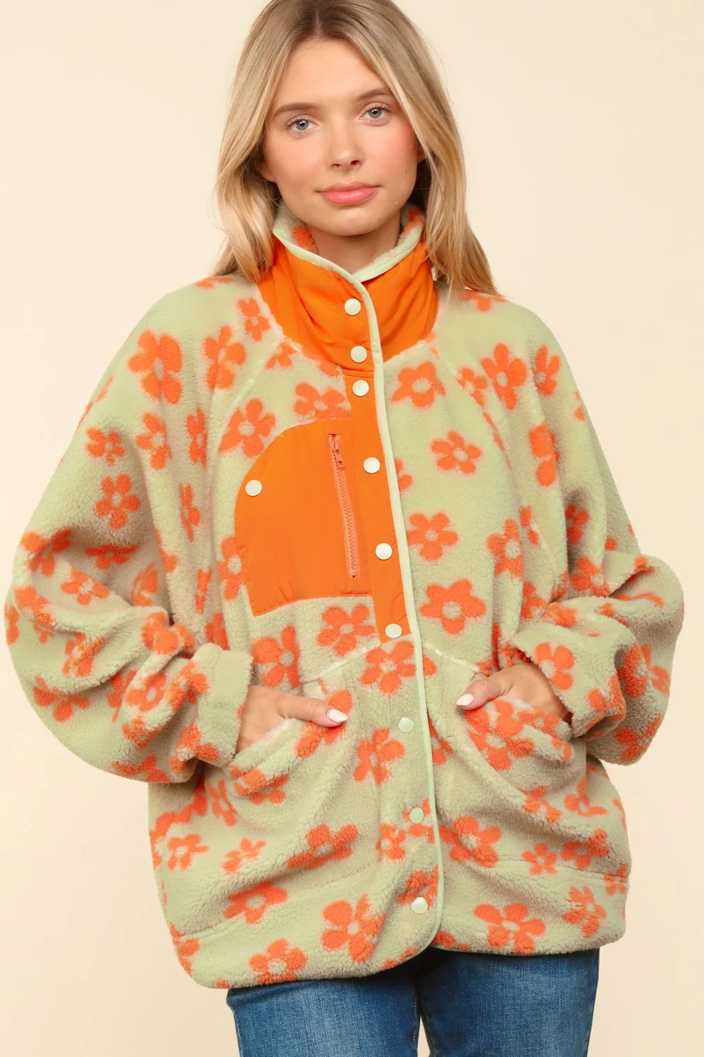 Hazy Daisy Fleece Jacket (S-3X)