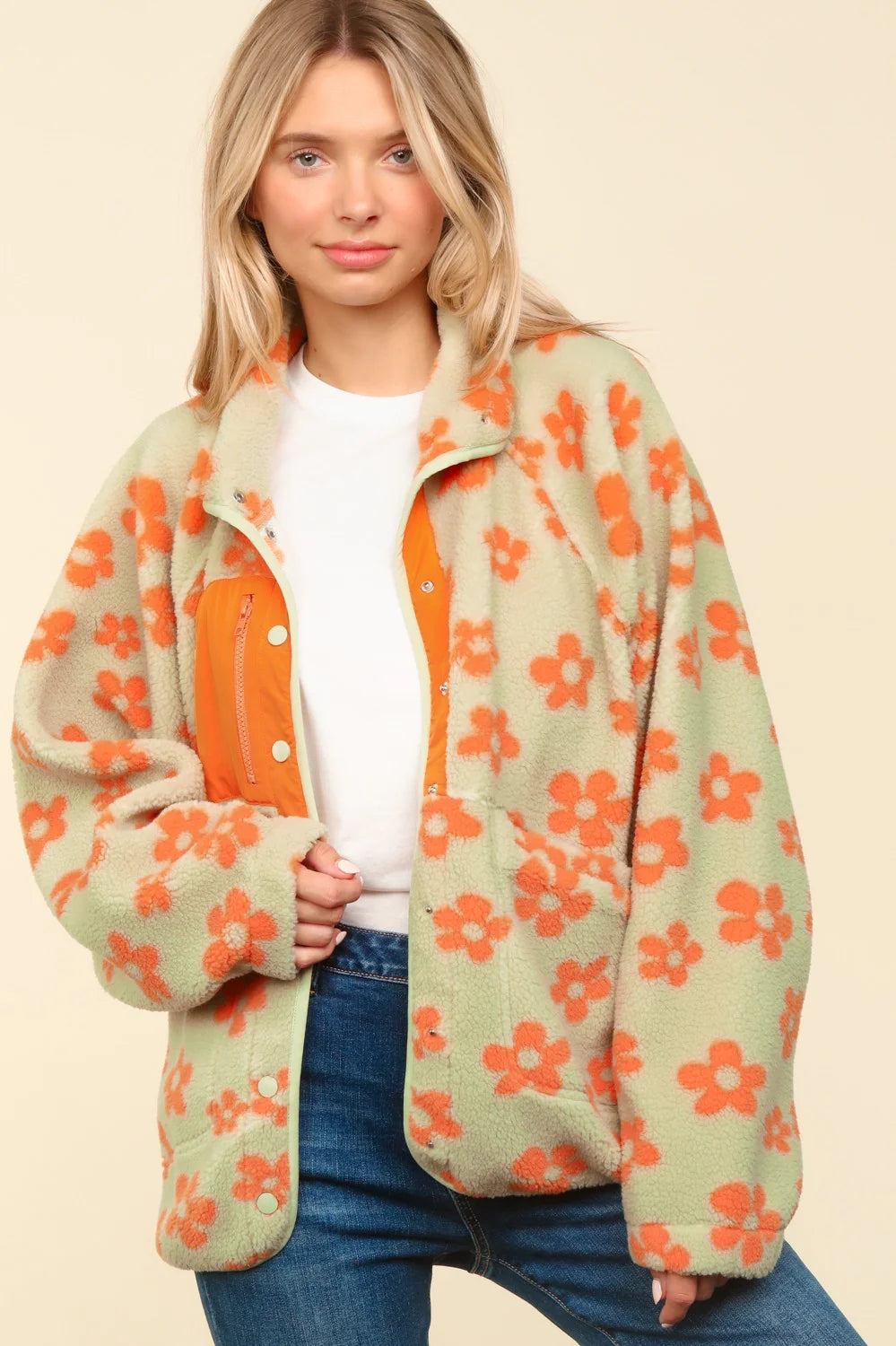 Hazy Daisy Fleece Jacket (S-3X)