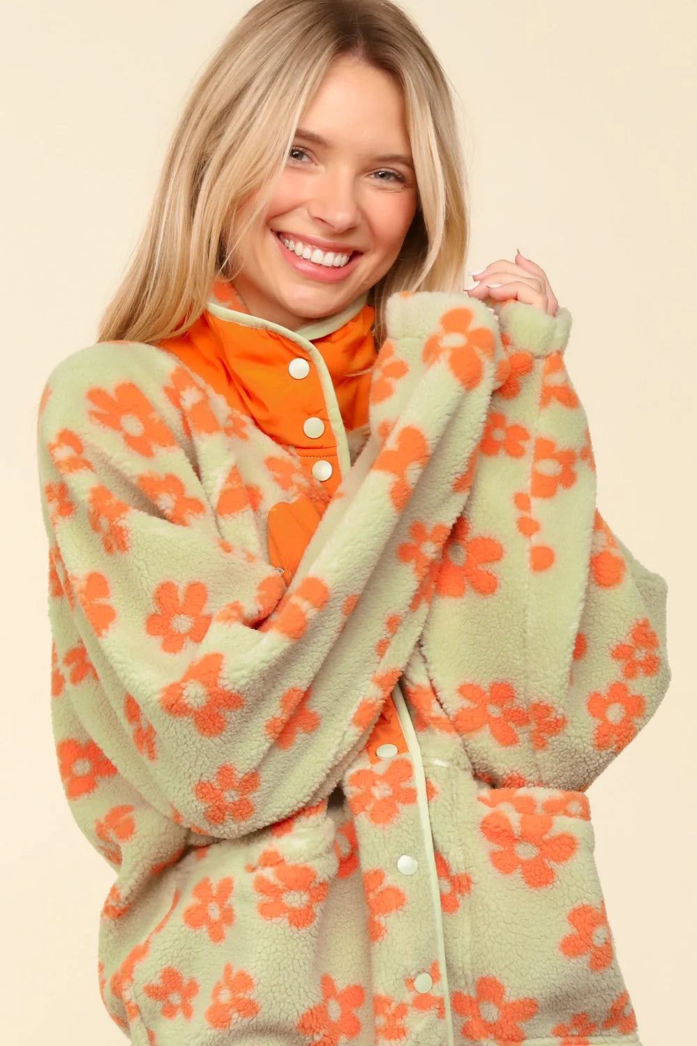 Hazy Daisy Fleece Jacket (S-3X)