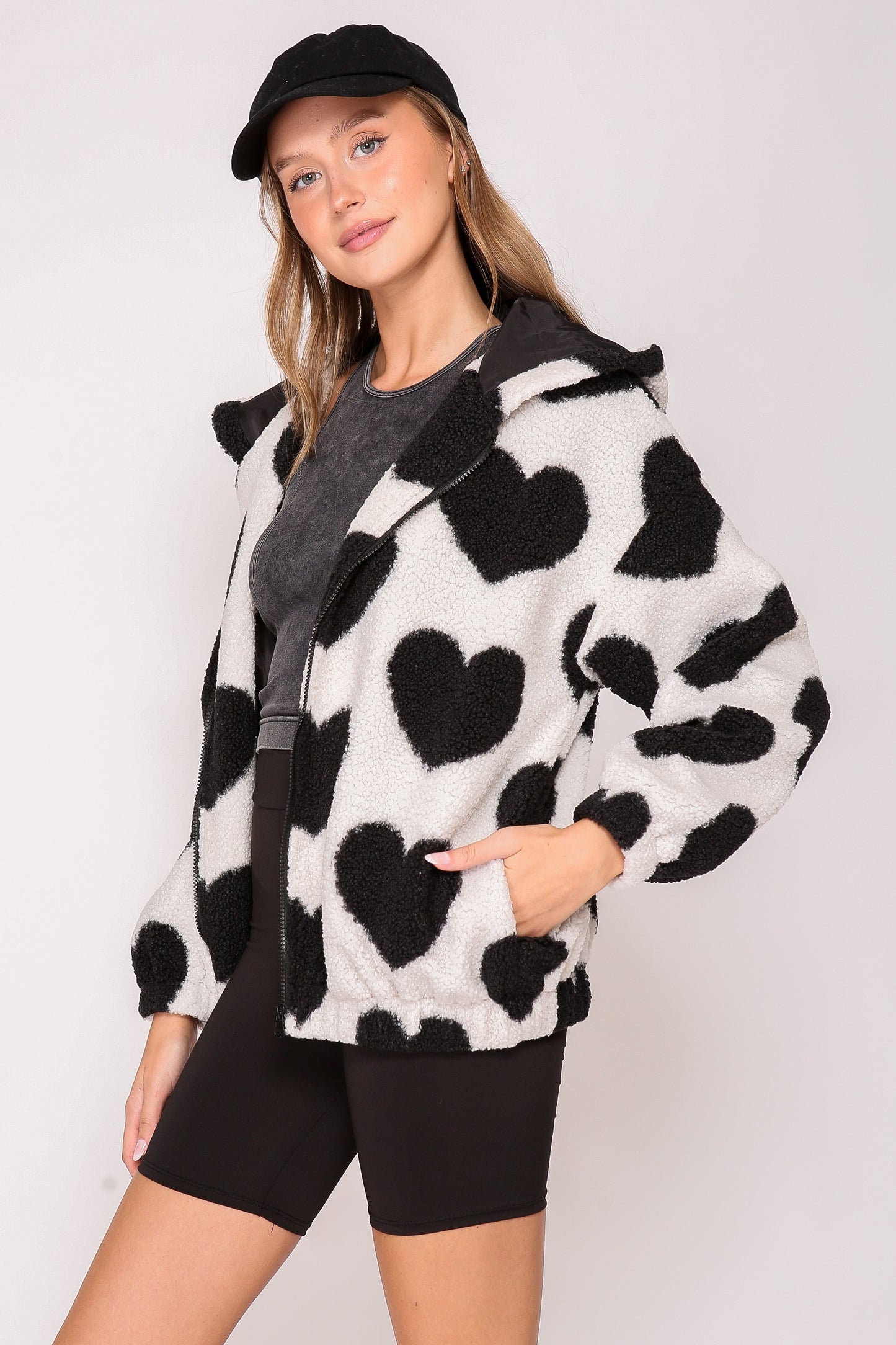 Love in Black & White Cozy Jacket (S-L)