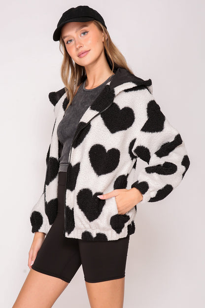 Love in Black & White Cozy Jacket (S-L)