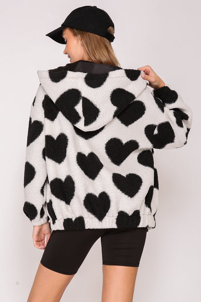 Love in Black & White Cozy Jacket (S-L)
