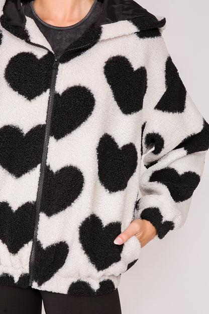 Love in Black & White Cozy Jacket (S-L)