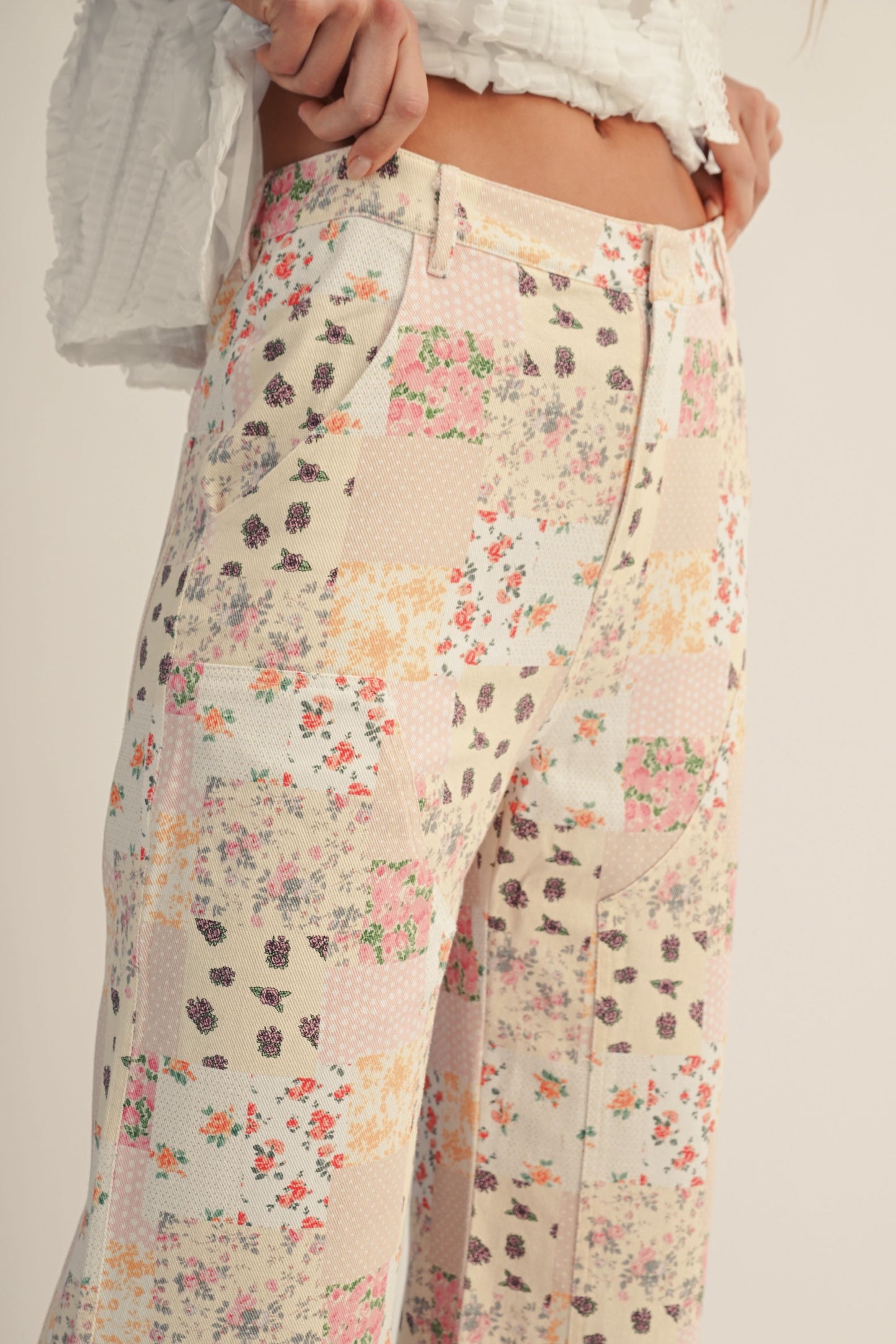 Patchwork Petal Pants (S-XL)