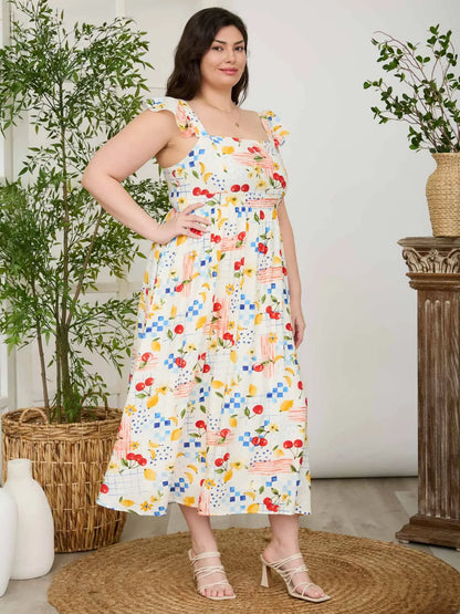 Fruit Stand Midi Dress (S-3X)