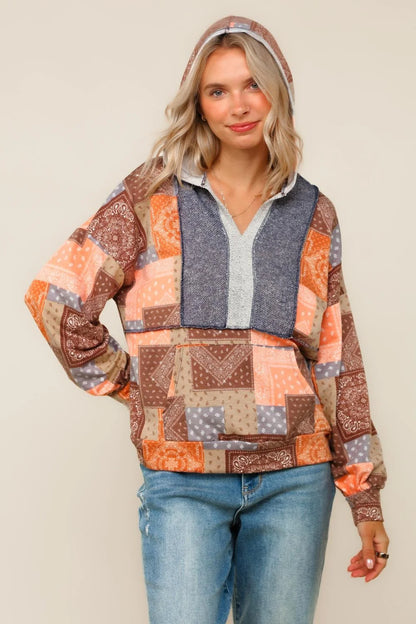 Autumn Patchwork Hoodie (S-3X)