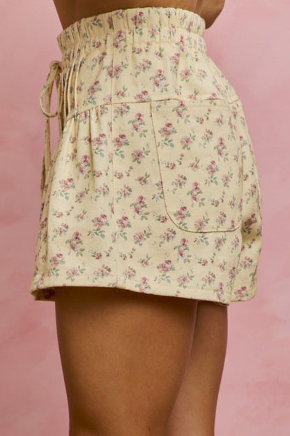 Blush Meadow Denim Shorts (S- XL)