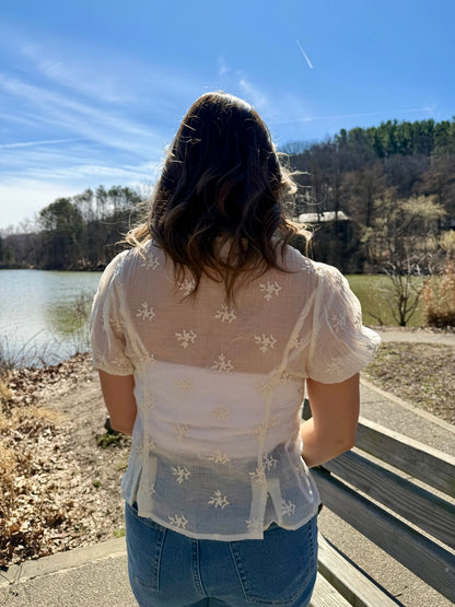 Ivory Lace Heirloom Blouse (S-XL)
