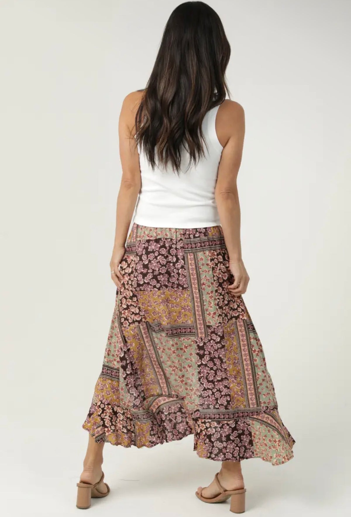 Autumn Wanderer Midi Skirt (S-XL)