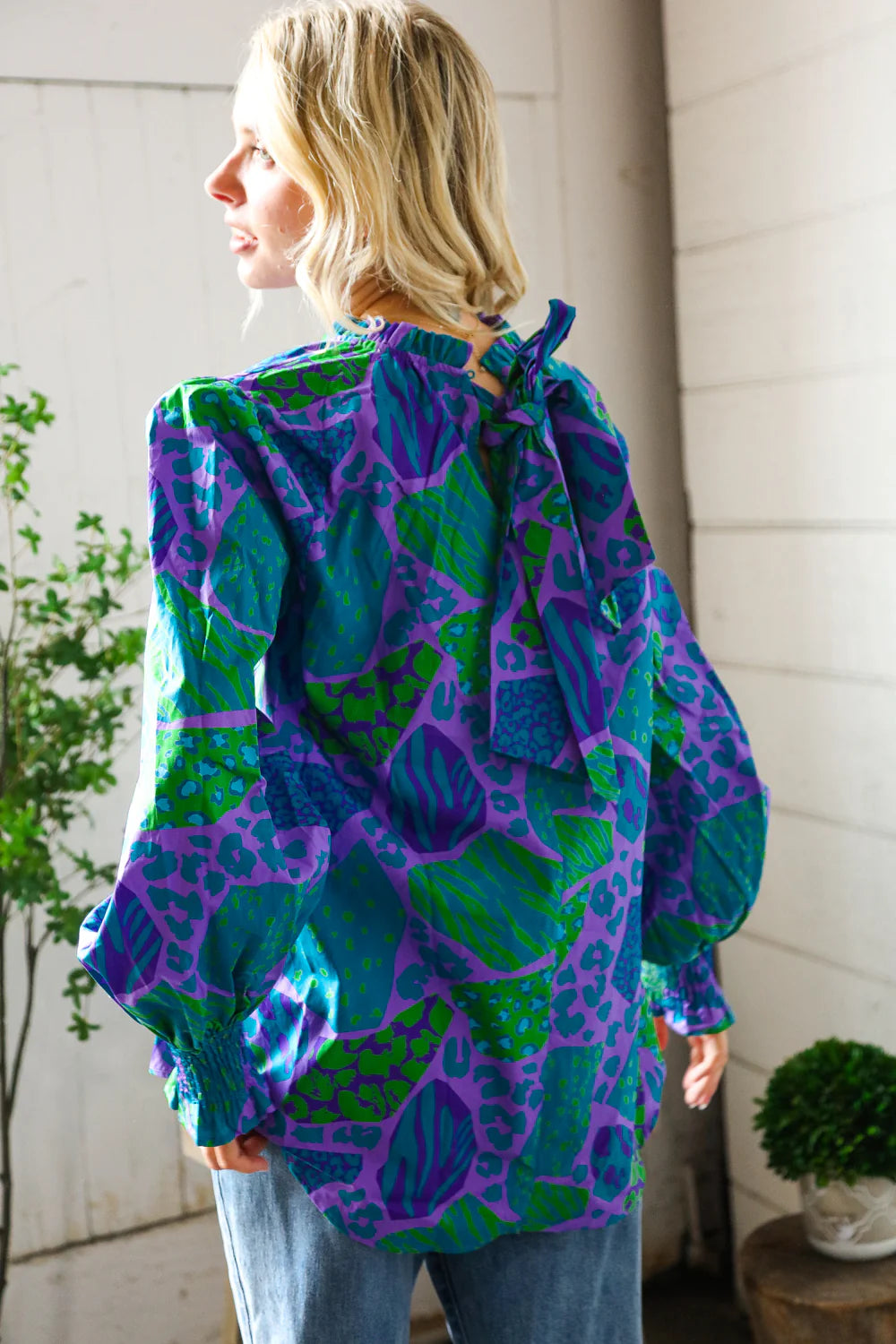 Electric Jungle Blouse (S-L)