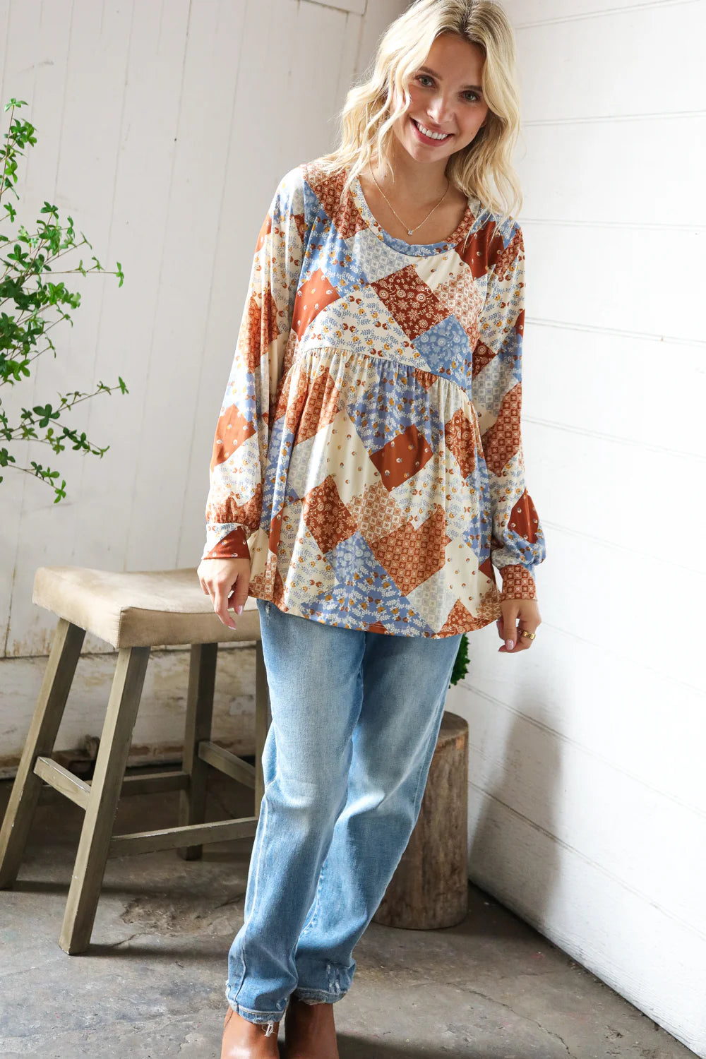 Harvest Daydream Babydoll Top (S-L)