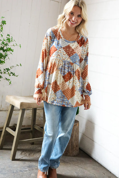 Harvest Daydream Babydoll Top (S-L)