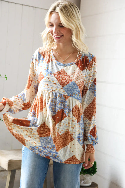 Harvest Daydream Babydoll Top (S-L)